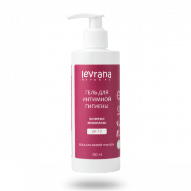 Гель для интимной гигиены во время менопаузы Levrana