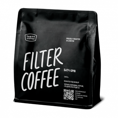 Кофе для фильтра в зернах "Батч-Брю", 250 г, Tasty Coffee